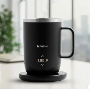 Nuwave Hot Brew Temperature Control Mug With Brewing System and LED Display